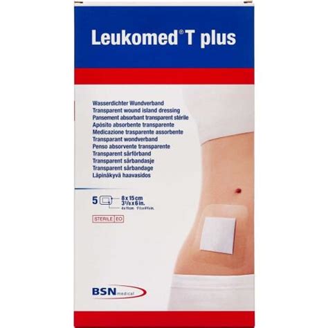 Leukoplast Leukomed T plus 8 cm x 15 cm 5 stk Køb online nu