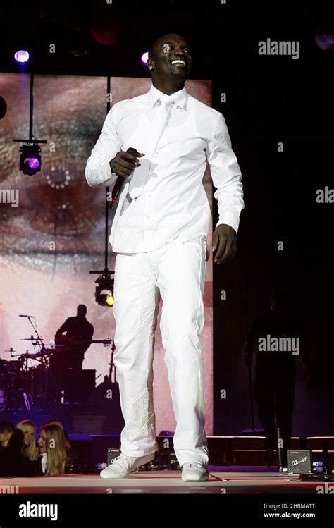 Akon On Stage During Capital FM S Jingle Bell Ball At The O2 Arena