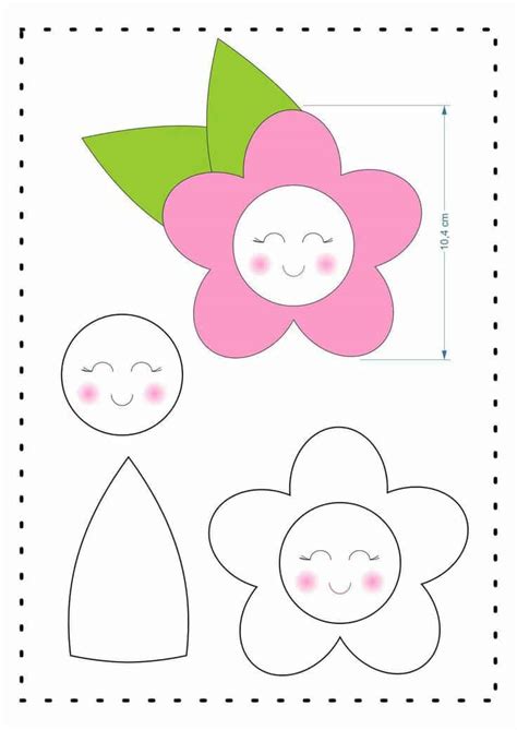 20 Moldes De Flores Para Imprimir Desenhos Ideias E Como Fazer Artesanato Passo A Passo