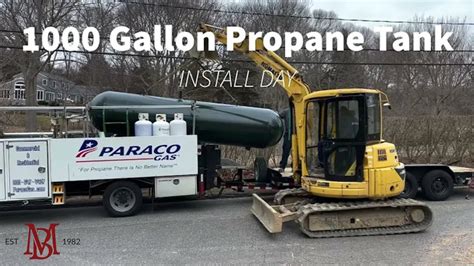 1000 Gallon Underground Propane Tank Installation W Trenching Under 3