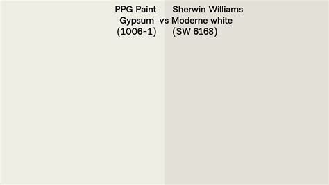 Ppg Paint Gypsum Vs Sherwin Williams Moderne White Sw