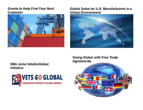 Small Business Export Grants And Support Resources