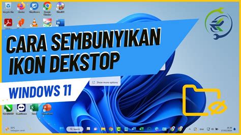 Cara Menyembunyikan Icon Di Desktop Windows 11 Youtube