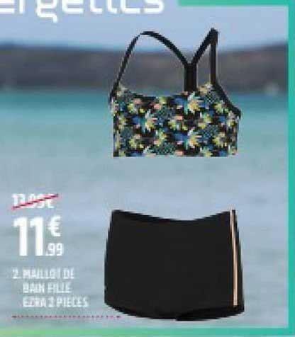 Promo Maillot De Bain Fille Ezra Pi Ces Energetics Chez Intersport