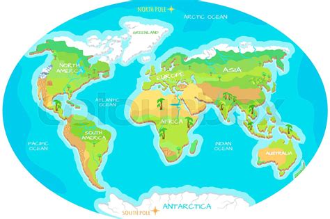 Kort Nord Australien Stock Vektor Colourbox