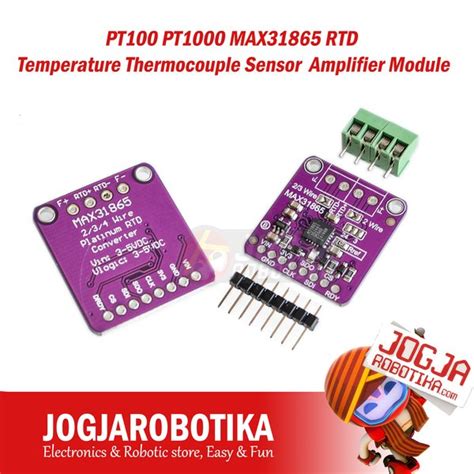 Jual Pt100 Pt1000 Max31865 Rtd Temperature Thermocouple Sensor Amplifier Module Di Lapak