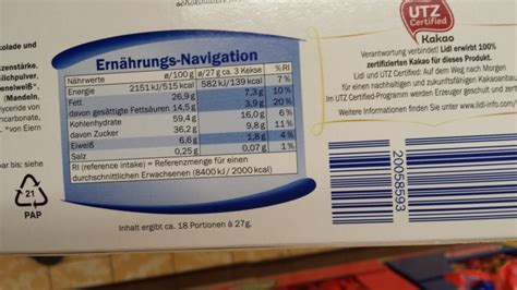 Sondey Lidl Catago Kalorien N Hrwerte Produktdaten