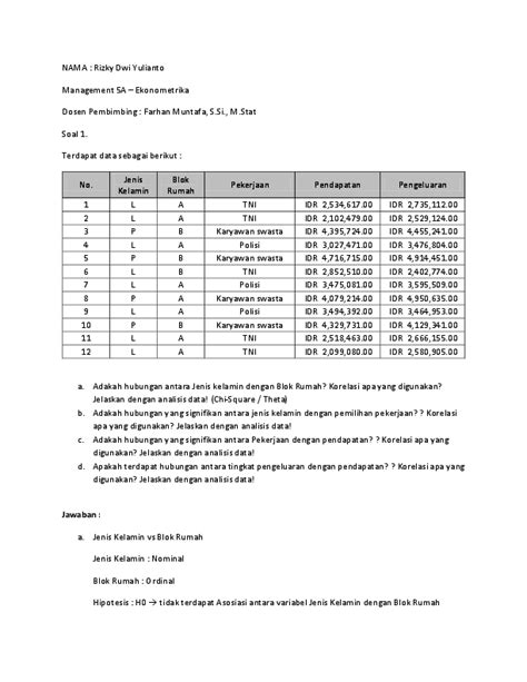 Contoh Soal Regresi Ganda Dua Prediktor Contoh Soal Distribusi Normal