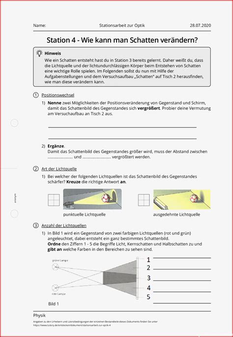 Erschwinglich Physik Schatten Arbeitsblatt Sie Müssen Es Heute