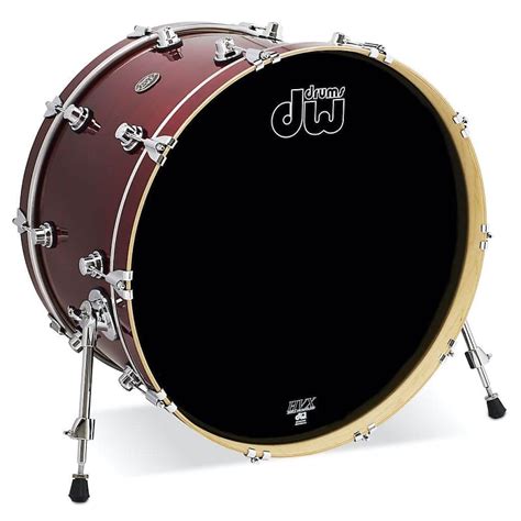 Dw Performance Bass Drum 24x14 Cherry Stain Reverb