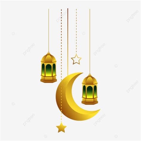 Linterna De Oro Para La Decoraci N De Ramadan Kareem Vector Png Luego