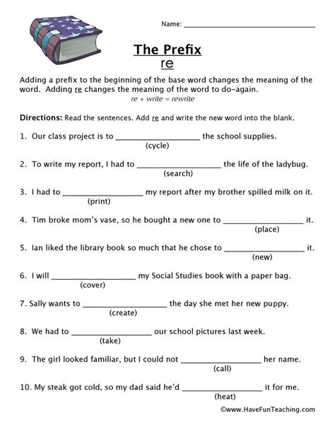 Prefix And Suffix Worksheets Pdf