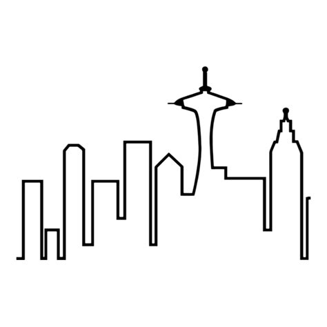 Frasier - Seattle Silhouette Logo PNG Vector (AI, EPS, PDF, SVG) Free ...