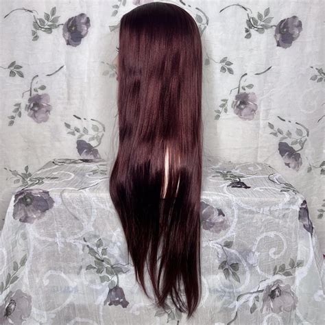 Chestnut Brown Lace Front Wig Approx 30” Center Depop