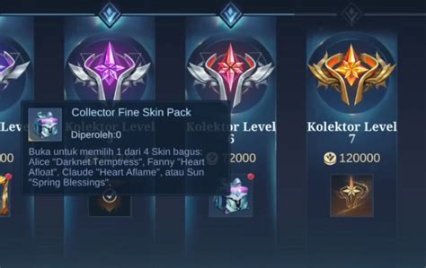 Cara Dapat Collector Fine Skin Pack Mobile Legends Ml Esportsku