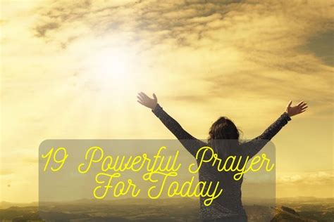 19 Powerful Prayer For Today