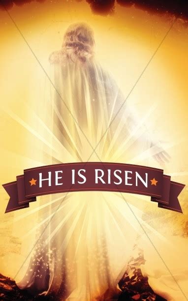 Easter He Is Risen Bulletin Cover | Easter Bulletins