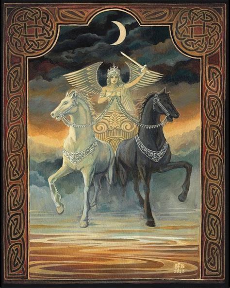 The Chariot Tarot Goddess Art 5x7 Blank Greeting Card Etsy