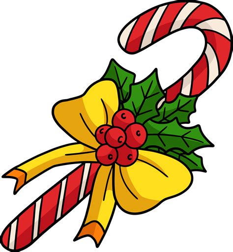 Christmas Candy Cane Cartoon Colored Clipart 11415644 Vector Art at Vecteezy