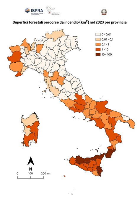 Incendi Boschivi In Italia Nel E Primi Dati Report Ispra