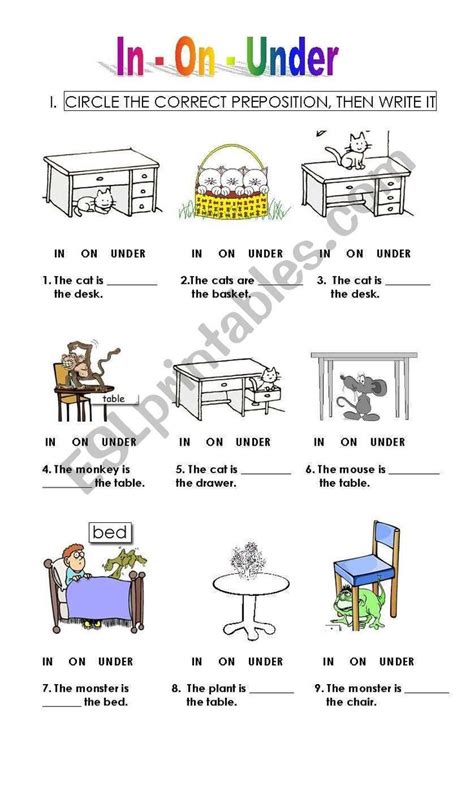 Simple And Compound Prepositions Worksheets Preposition Worksheets