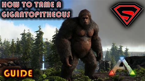 ARK HOW TO TAME A GIGANTOPITHECUS 2019 BEST WAY TO TAME THE