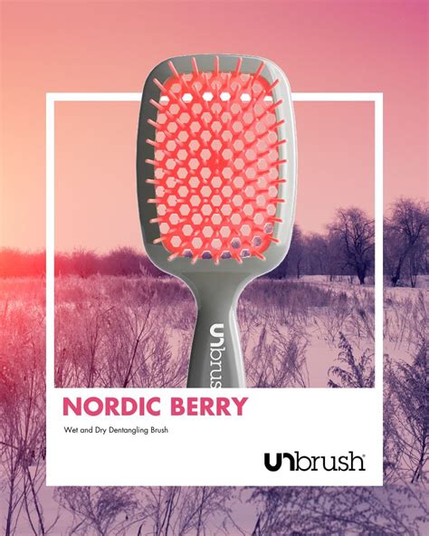 Detangling Hair Brush Unbrush Nordic Berry Pink Fhi Heat™