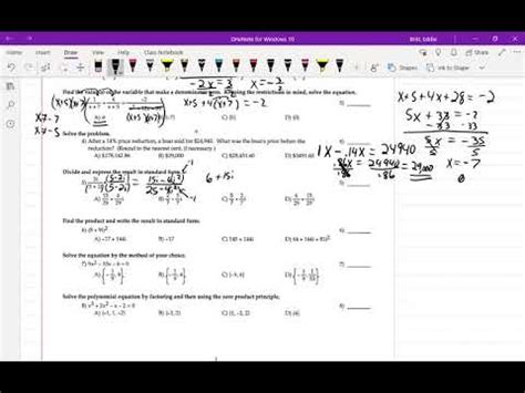 College Algebra Final Exam Review 2023 YouTube