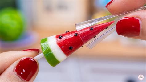 Fresh Miniature Watermelon Chocolate Ice Cream Decorating 🍉miniature Watermelon Cake By Yummy