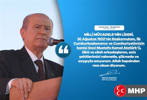 MHP on Twitter Milli Mücadelenin lideri 30 Ağustos 1922nin