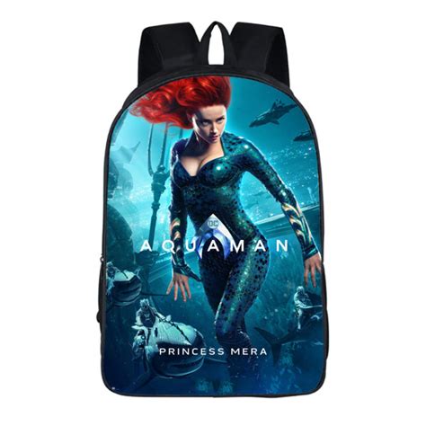 16‘aquaman Backpack School Bag Tanime