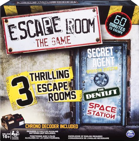 Amazon.com: Spin Master Games Escape Room The Game with 3 Thrilling ...