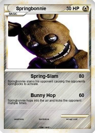 Pok Mon Springbonnie Spring Slam My Pokemon Card