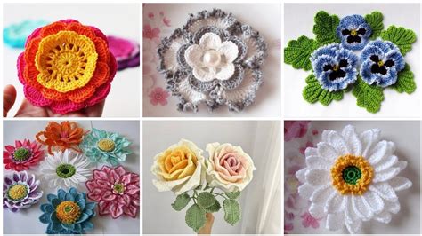 Luxuryus And Mind Blowing Crochet Beautiful Flowers Free Crochet