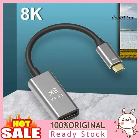 Cáp Chuyển đổi Usb Type C Sang Displayport 8k 144hz Cho Máy Tính Xách