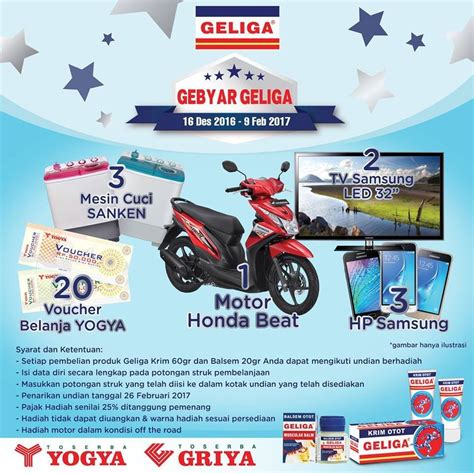 Undian Geliga Berhadiah Motor Honda Beat Dan TV LED Hai Sobat Berita