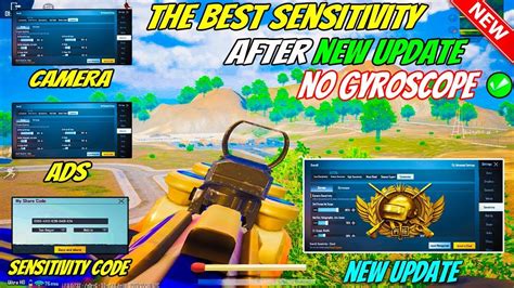 The Best Sensitivity No Gyroscope After New Update Bgmi Pubg