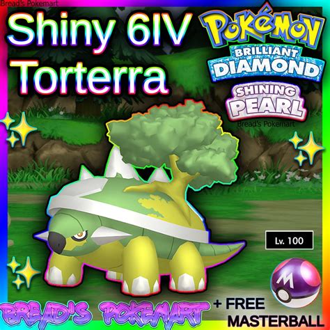 Shiny TORTERRA 6IV / Pokemon Brilliant Diamond and Shining - Etsy