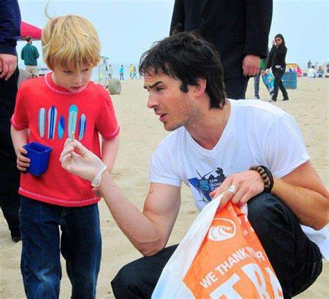 So Darn Cute And Good With Kids Ian Somerhalder Celebrity Look