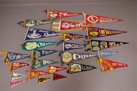 Collection Of Vintage Pennants Auction