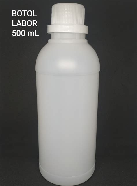 Jual Botol Plastik Labor 500 ML Botol HDPE 500 ML PLUG TUTUP SEGEL