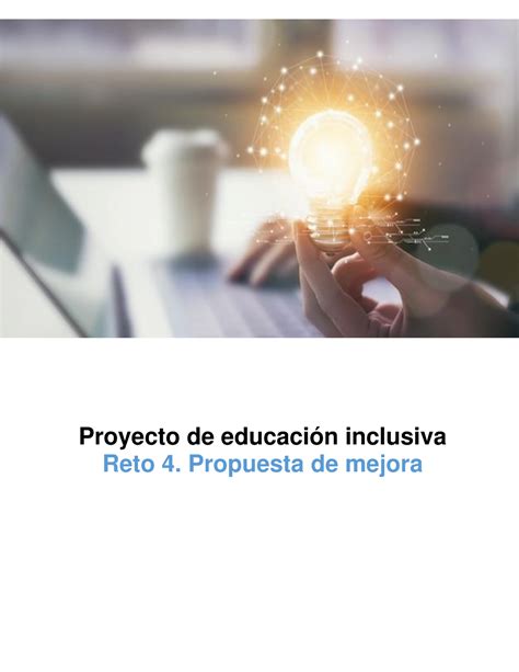 Pei U2 R4 Instrucciones Proyecto De Educación Inclusiva Reto 4