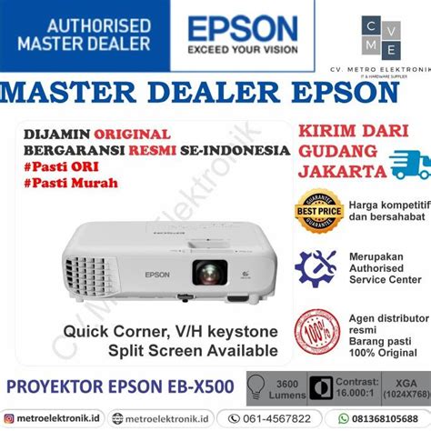 Jual Proyektor Epson Eb X Ebx Eb X Pengganti Eb X Xga