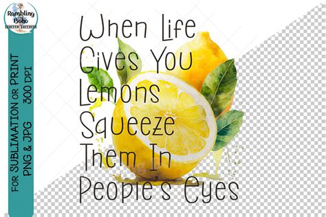 Sarcastic Life Gives You Lemons Quote Graphic By Ramblingboho · Creative Fabrica