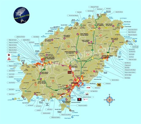 Ibiza Tourist Map