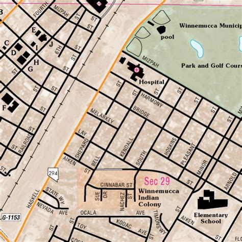 Winnemucca Area Map by Nevada Department of Transportation | Avenza Maps