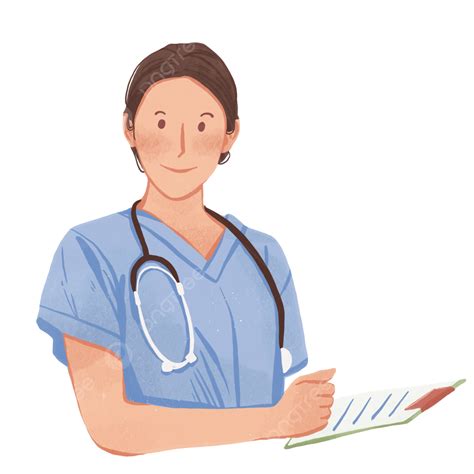 Ilustración De Enfermera Png Dibujos Enfermera Médico Saludable Png Y Psd Para Descargar