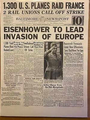 Vintage Newspaper Headline World War General Grelly Usa