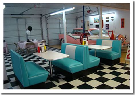 Retro Garage: Bar, Diner, 1950's, Diner Booths, Bar Stools