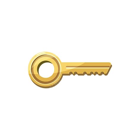 Golden Key Clipart Transparent Png Hd Golden Key Icon Cartoon Style